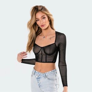 Edikted Megan Bodice Crop Top